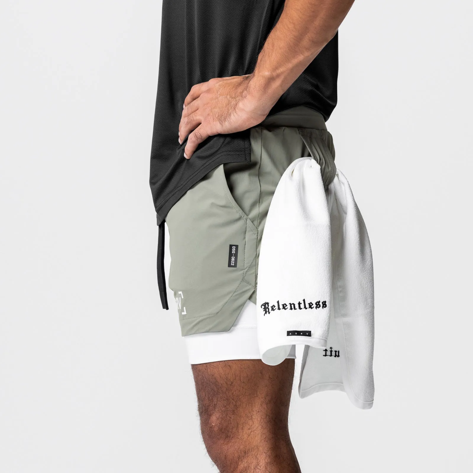 0622. TETRA-LITE™ 5" Liner Short - Sage/White
