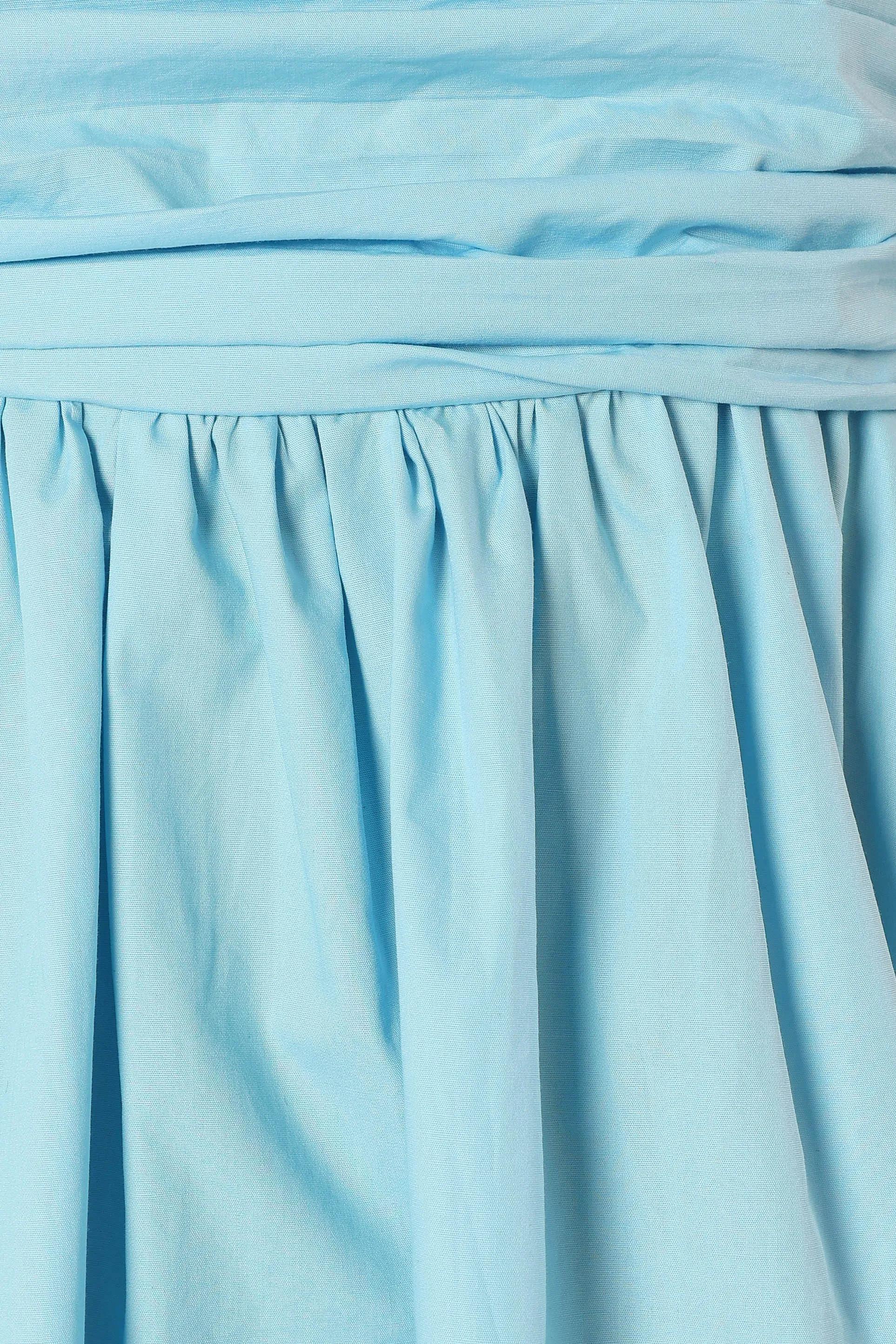 Alice Bow Back Mini Dress - Blue