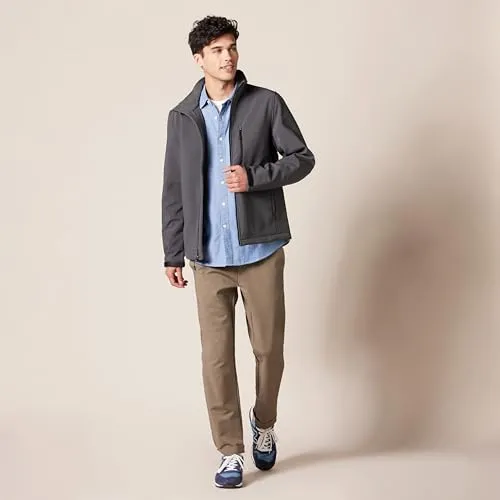 Amazon Essentials Men's Regular-Fit Long-Sleeve Chambray Shirt, Blue, X-Small