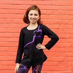 Android Heart Circuits Long Sleeve Tunic Shirt