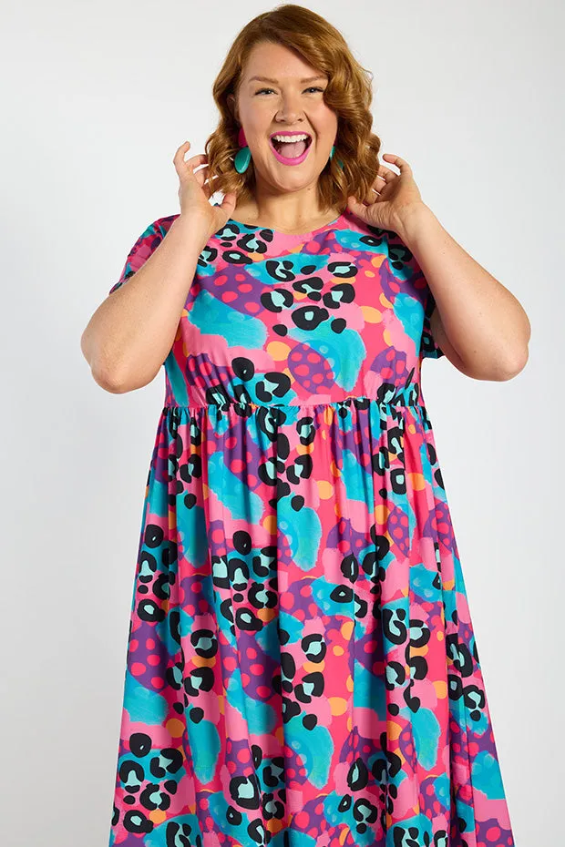 Bam Inky Leopard Dress