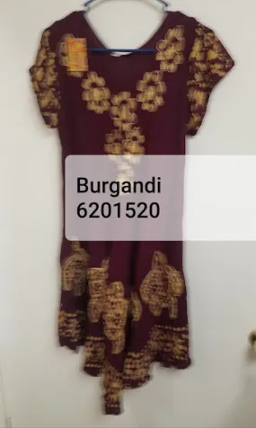 Blouse 6231524 Solid Colors Rayon Printed Big Flare Large Size Kurti