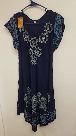 Blouse 6231524 Solid Colors Rayon Printed Big Flare Large Size Kurti