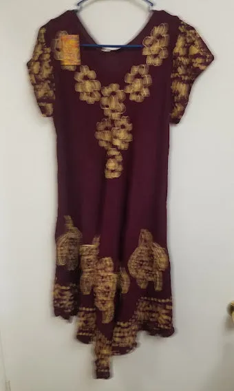 Blouse 6231524 Solid Colors Rayon Printed Big Flare Large Size Kurti