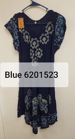 Blouse 6231524 Solid Colors Rayon Printed Big Flare Large Size Kurti