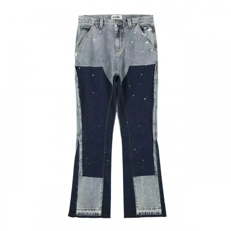 Casual Street Stitching Denim