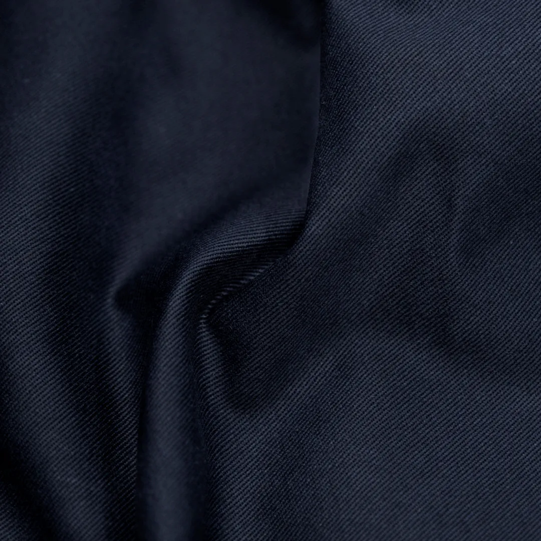 Crisp Cotton Chino Twill - Midnight Blue