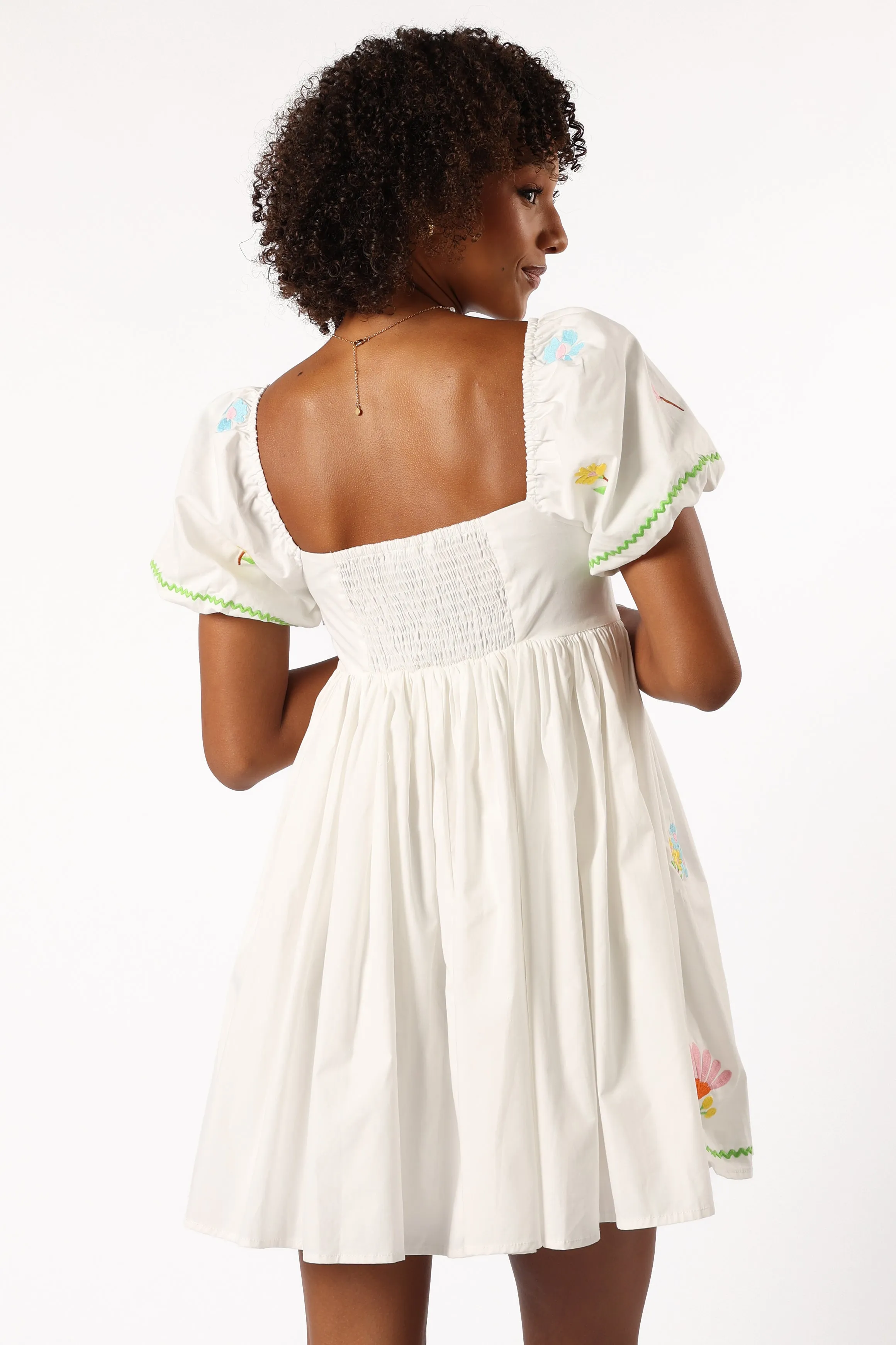 Dianna Mini Dress - Off White