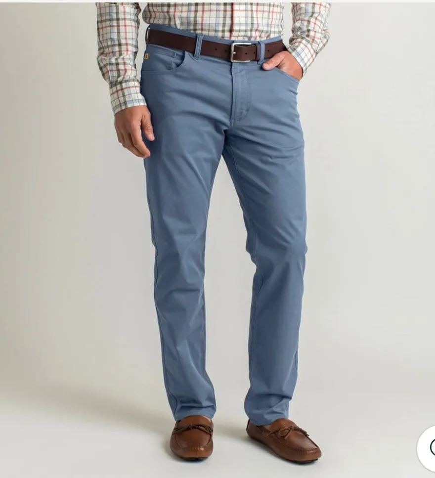Duck Head Shore Line Twill 5 Pocket Lake Blue