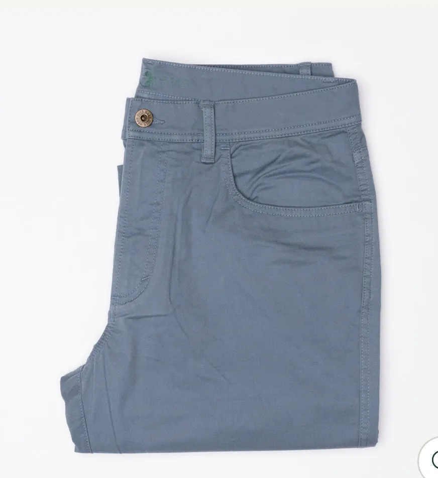 Duck Head Shore Line Twill 5 Pocket Lake Blue
