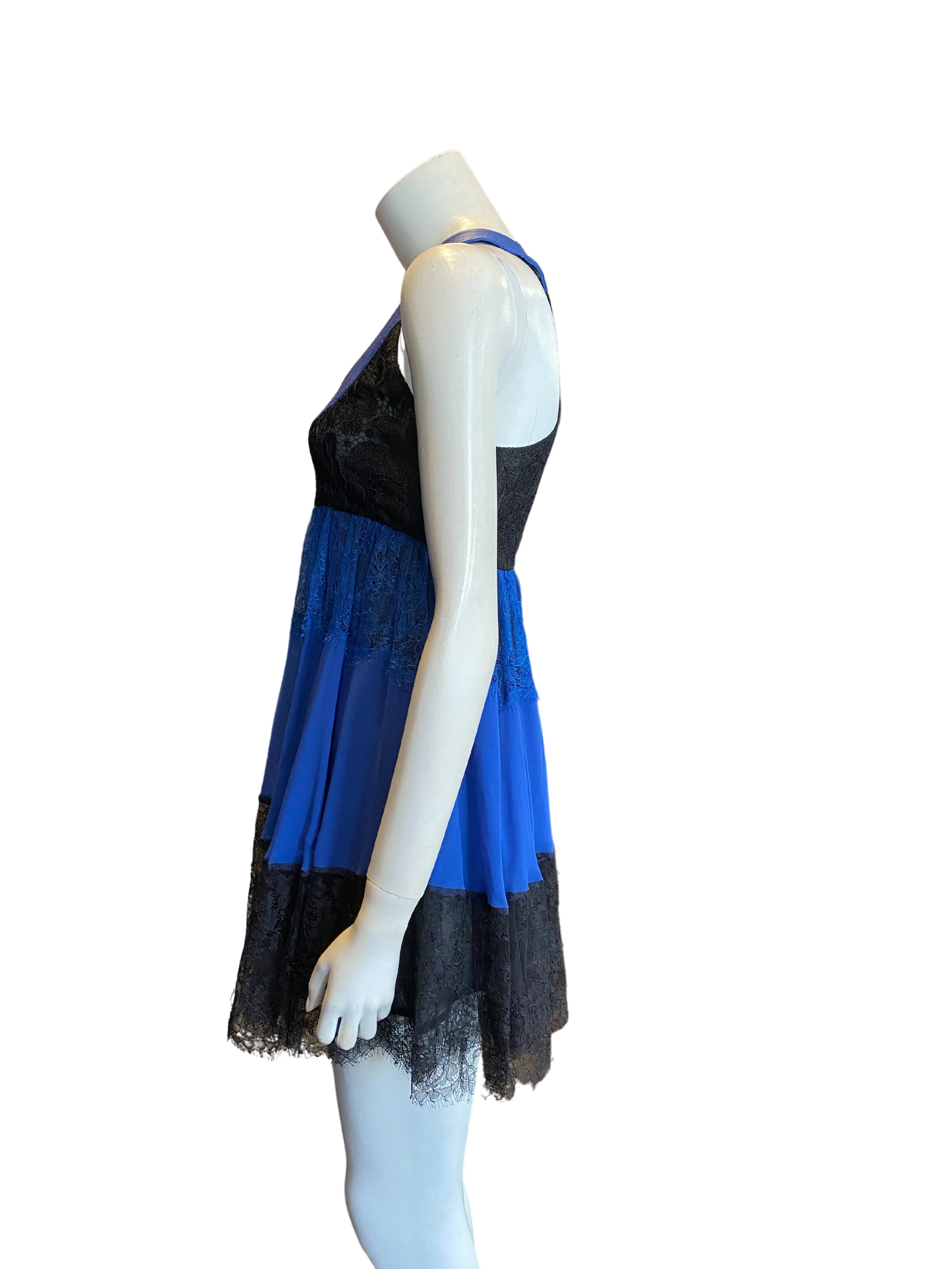 Emilio Pucci Leather Lace Dress |M|US6|