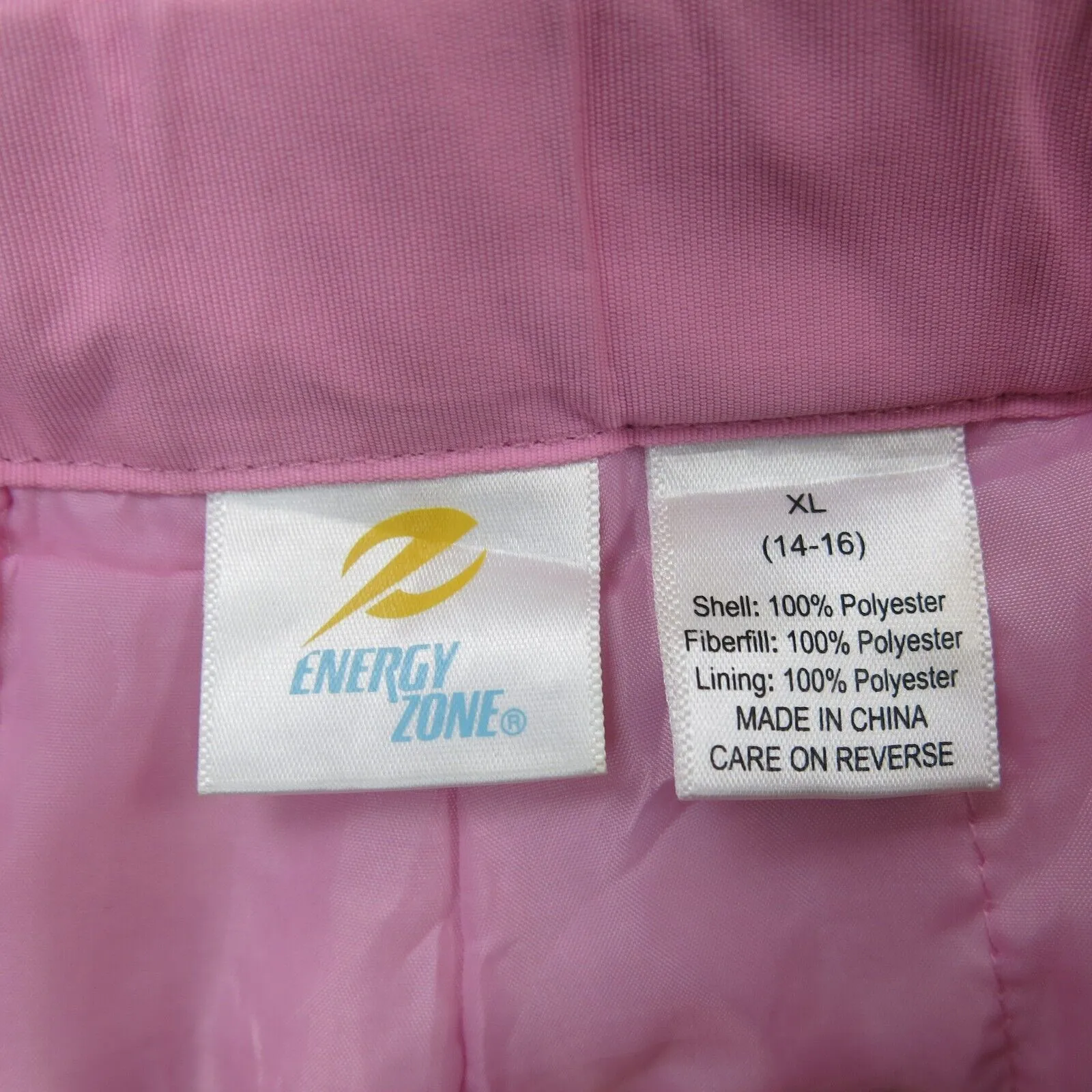 Energy Zone Womens Pants Mid Rise Chino Pants Flat Front Pockets Pink SZ X Large