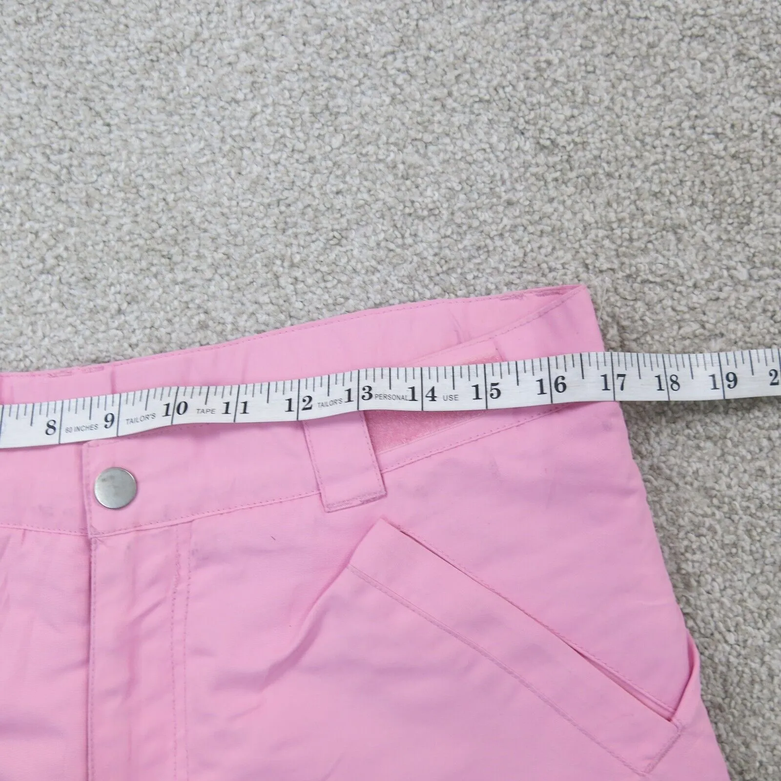 Energy Zone Womens Pants Mid Rise Chino Pants Flat Front Pockets Pink SZ X Large