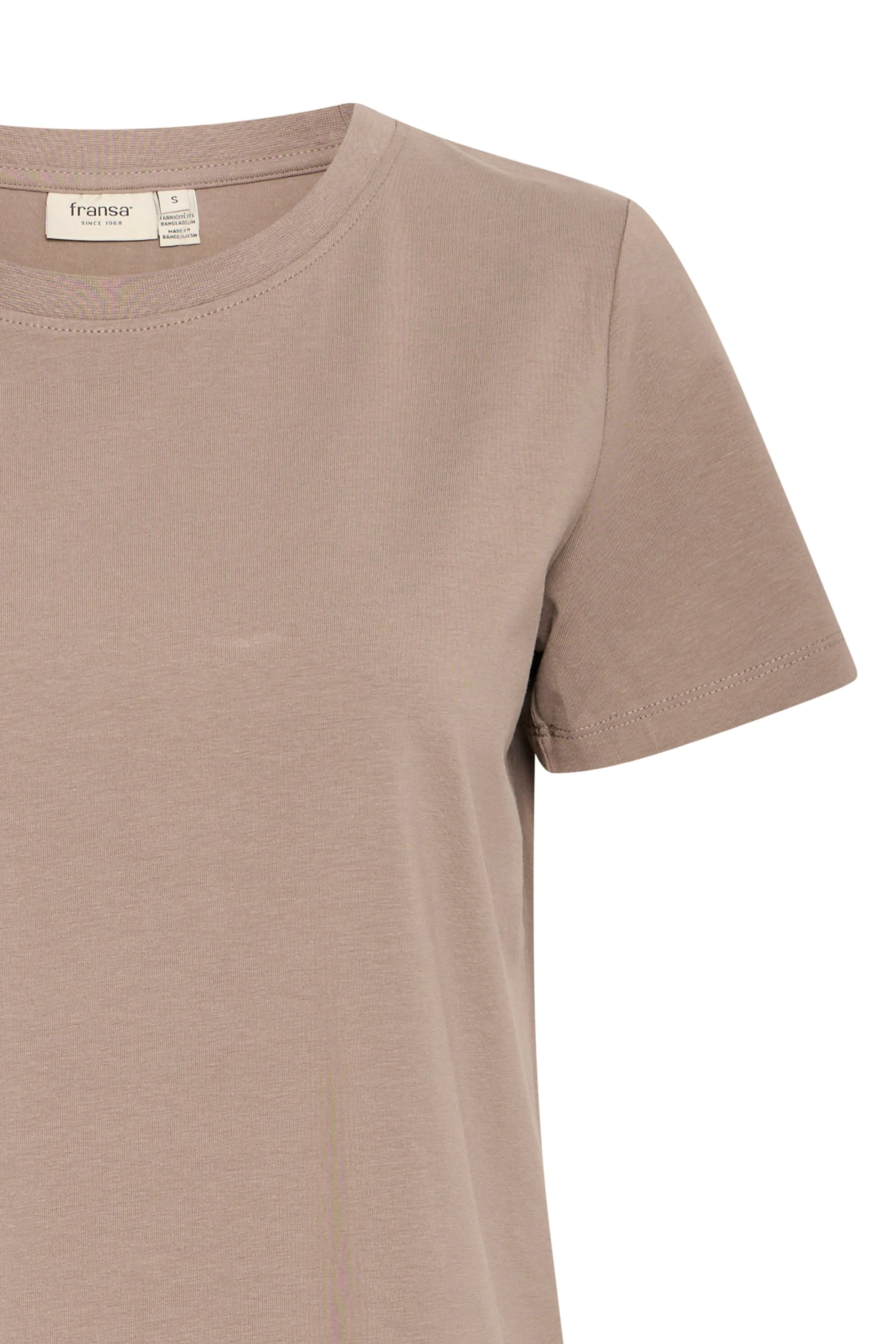 Fransa Zashoulder 1 t-shirt walnut