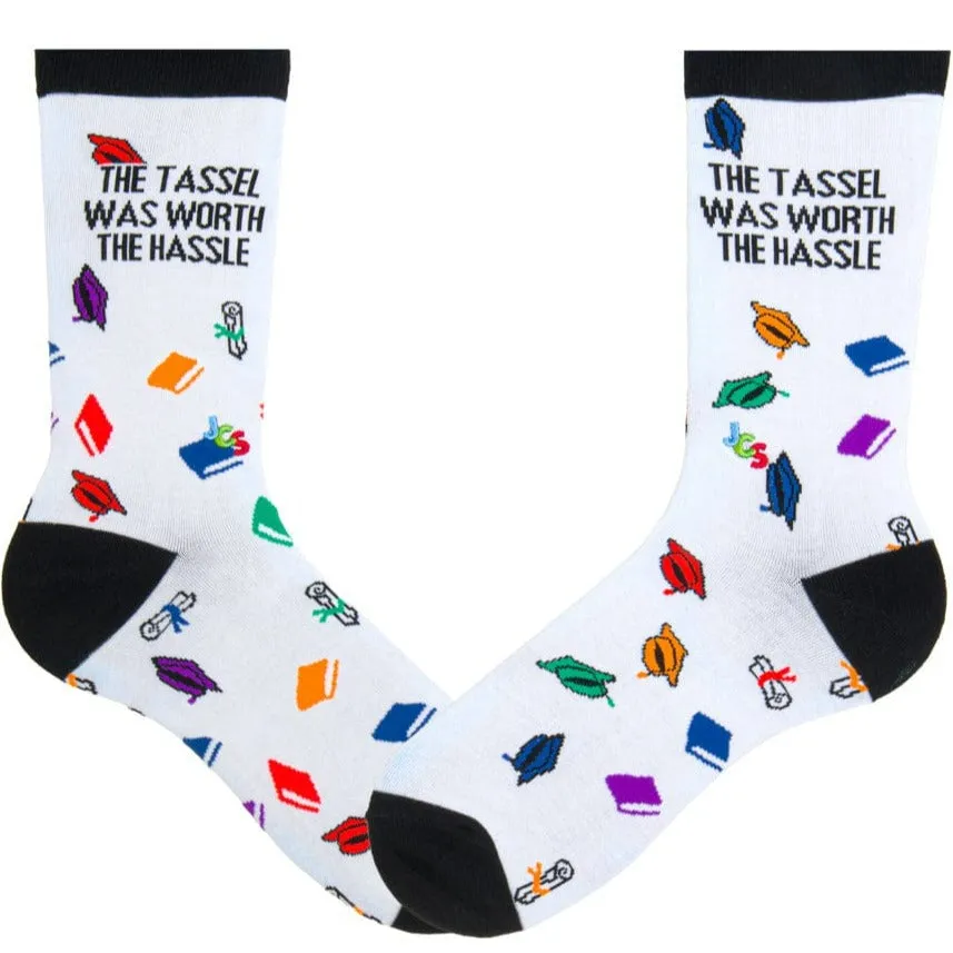 Graduation Socks "The Tassel Was Worth The Hassle"
