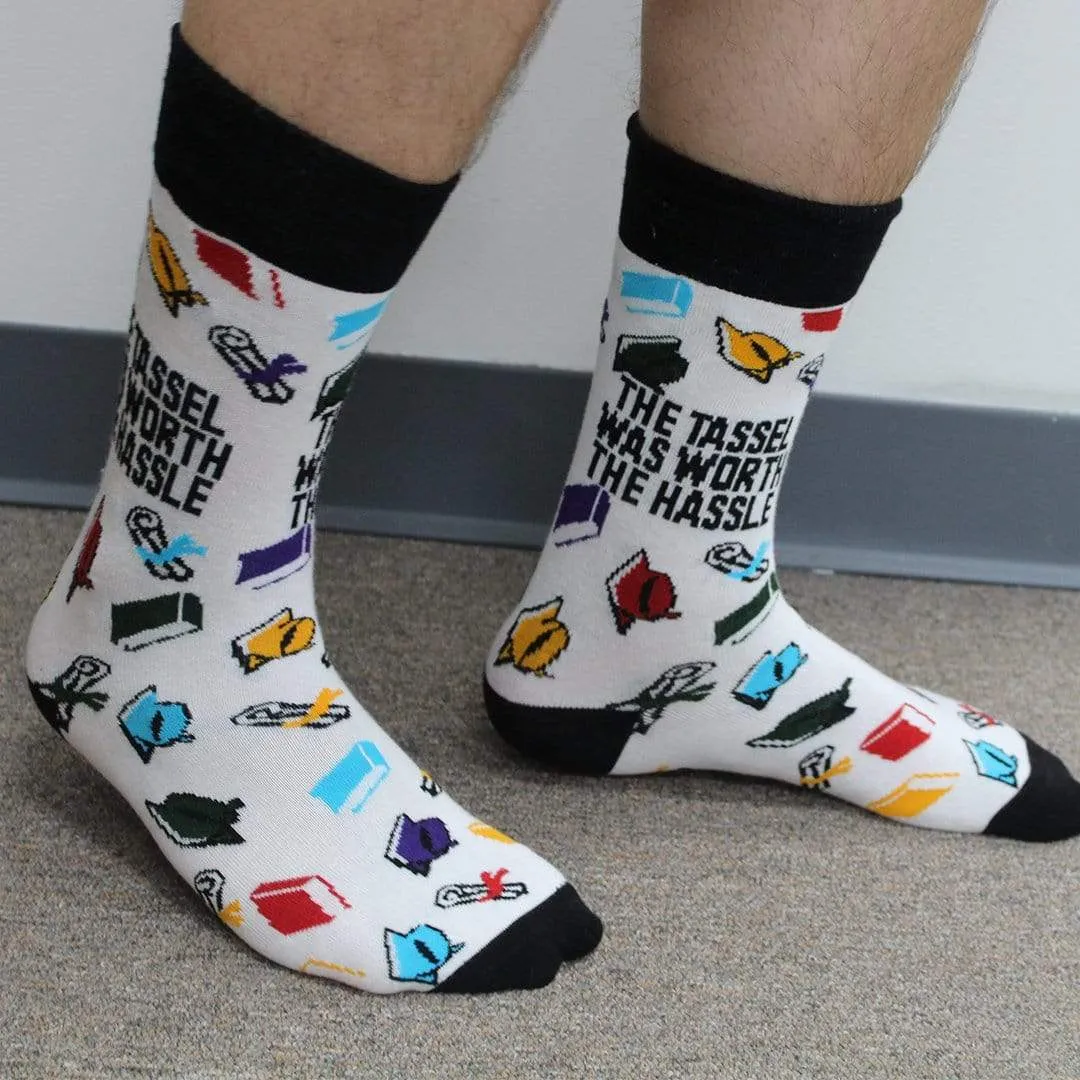 Graduation Socks "The Tassel Was Worth The Hassle"