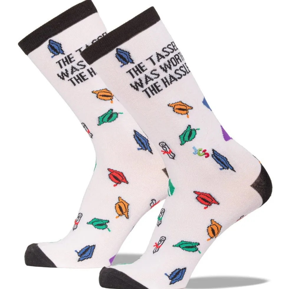 Graduation Socks "The Tassel Was Worth The Hassle"