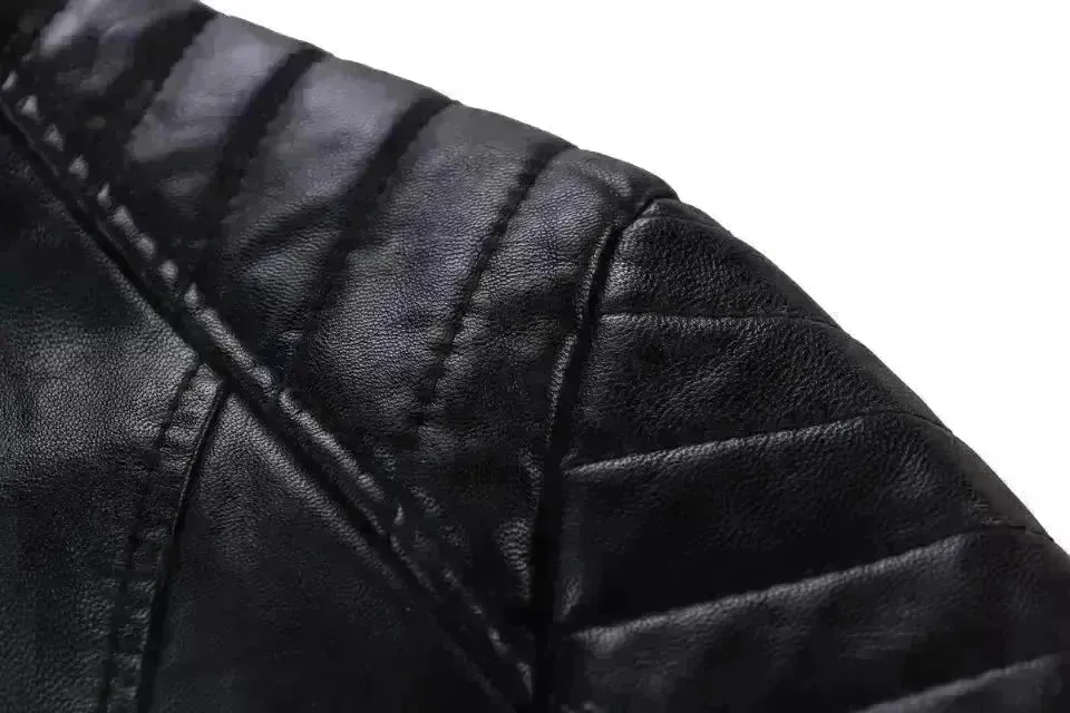 Ladies Fall and Winter Slim fit Leather Jacket  Biker Jacket Women