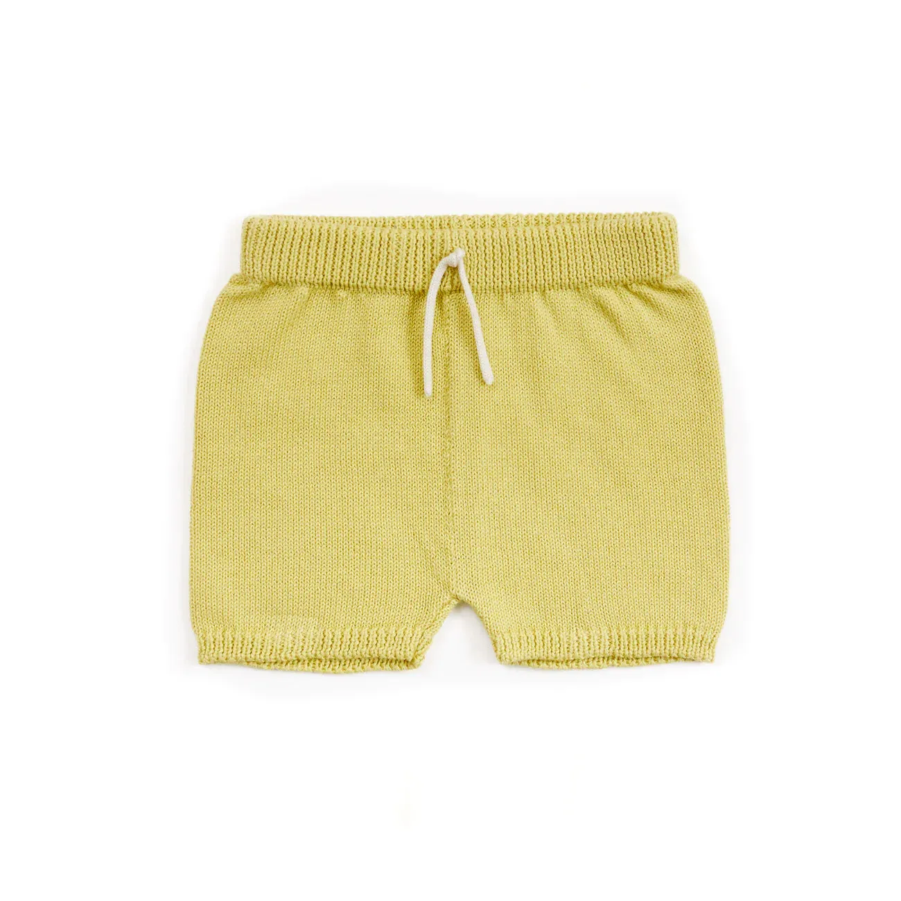 Lime Knit Shorts