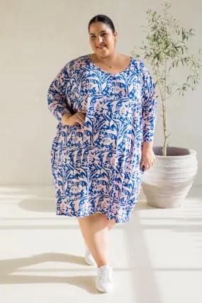 Long Sleeve Nice Dress in Full Bloom