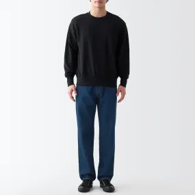 Men's Denim Regular Pants Blue (L 32inch / 82cm)