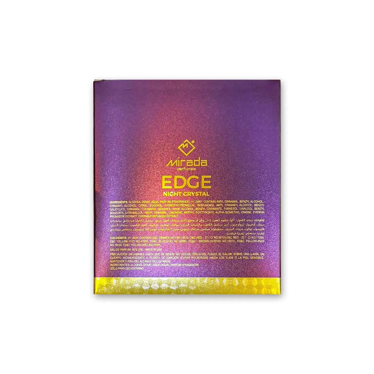 Mirada Edge Night Crystal  Perfume 100ml