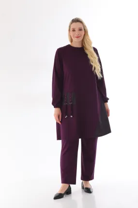 MSB Pocket Dtld 2 Piece Set Purple