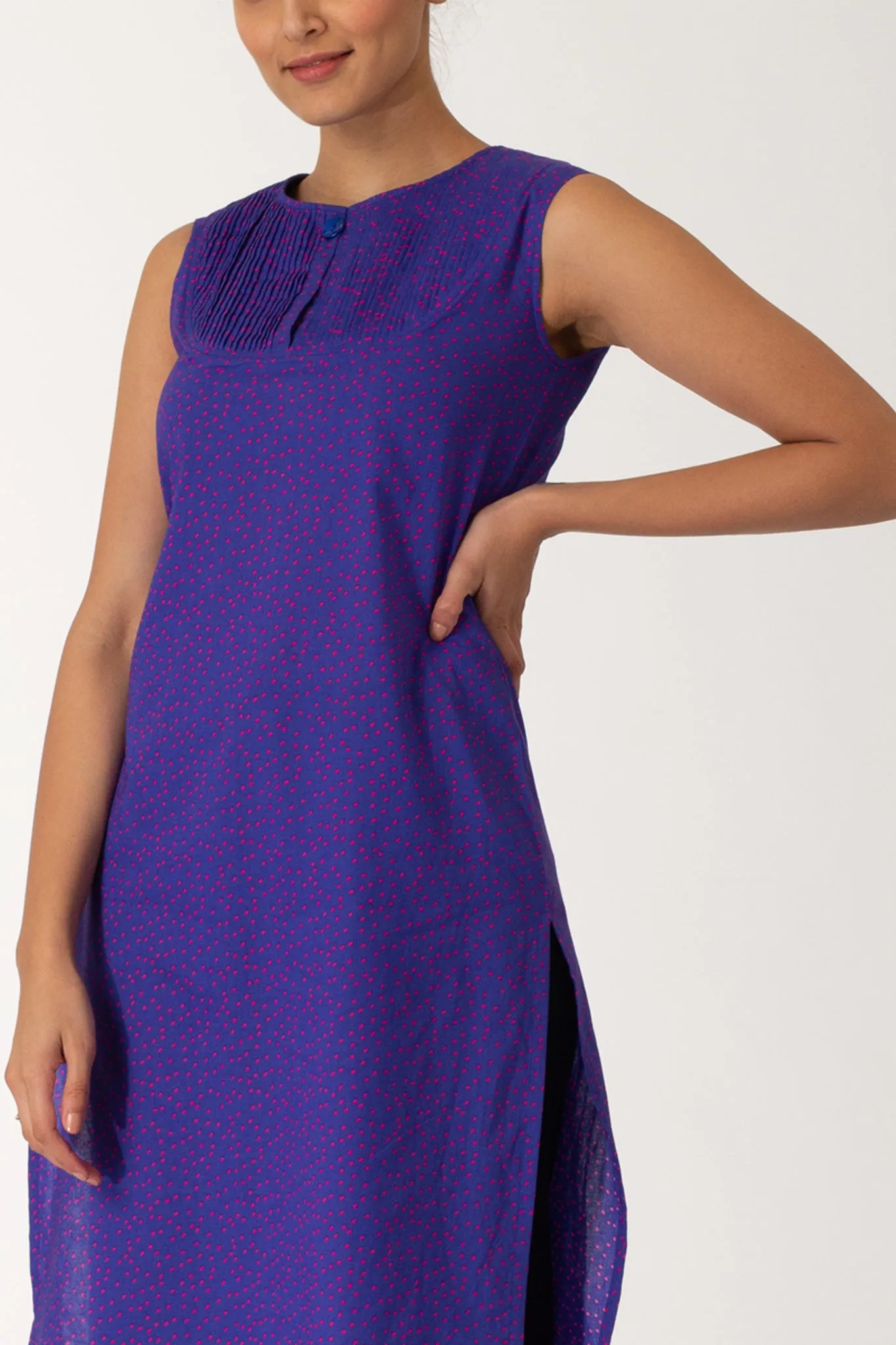 Ollie Smocked Front Cotton Tunic