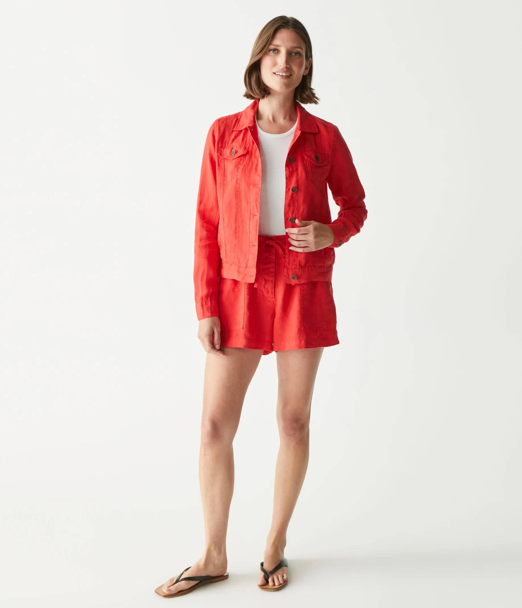 Paulette Linen Short