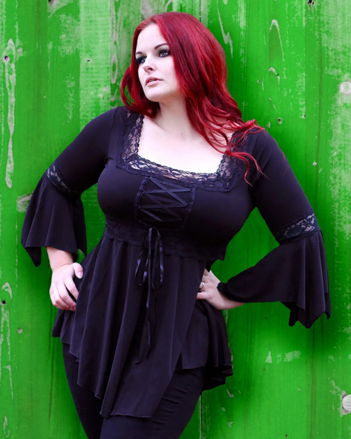 Renaissance Top in Plum