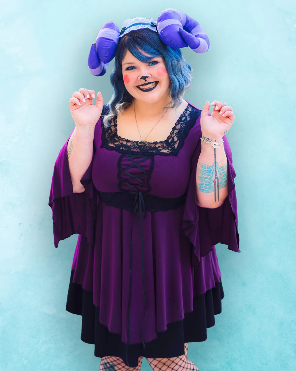 Renaissance Top in Plum