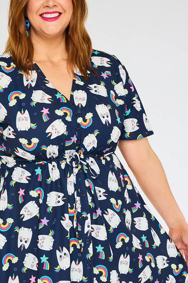 Siena Caticorns Navy Dress