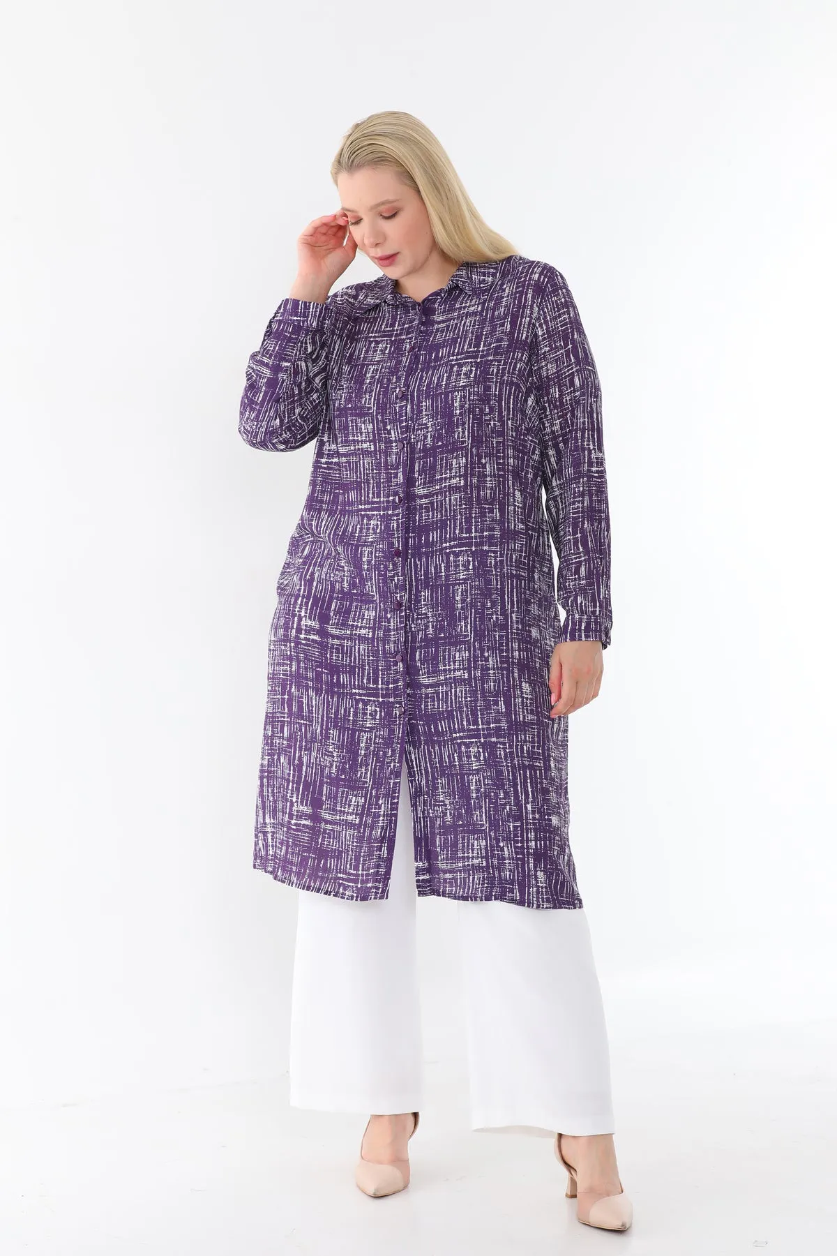 SR Viscose Tunic Purple