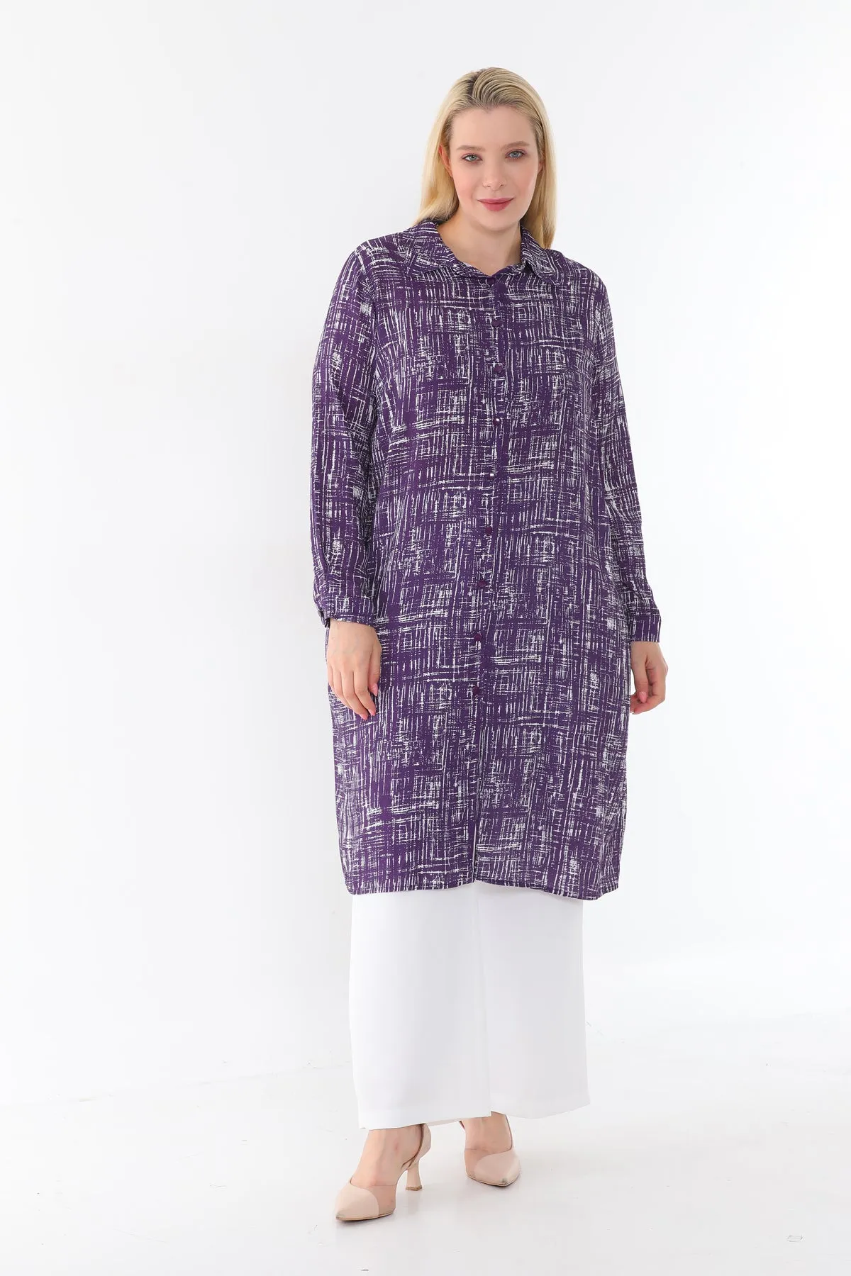 SR Viscose Tunic Purple