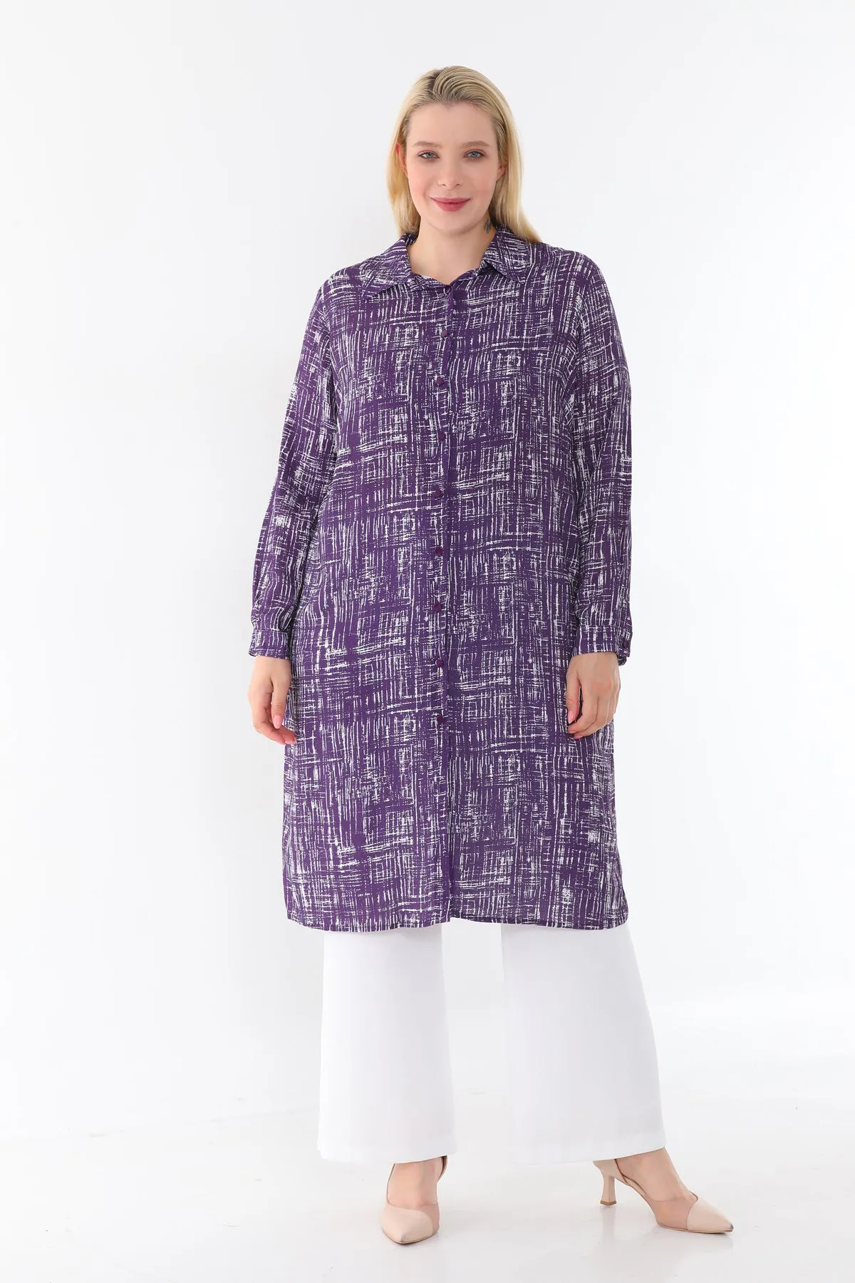 SR Viscose Tunic Purple