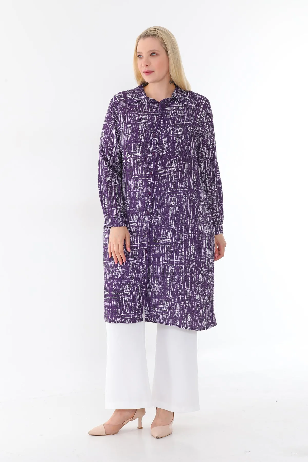 SR Viscose Tunic Purple