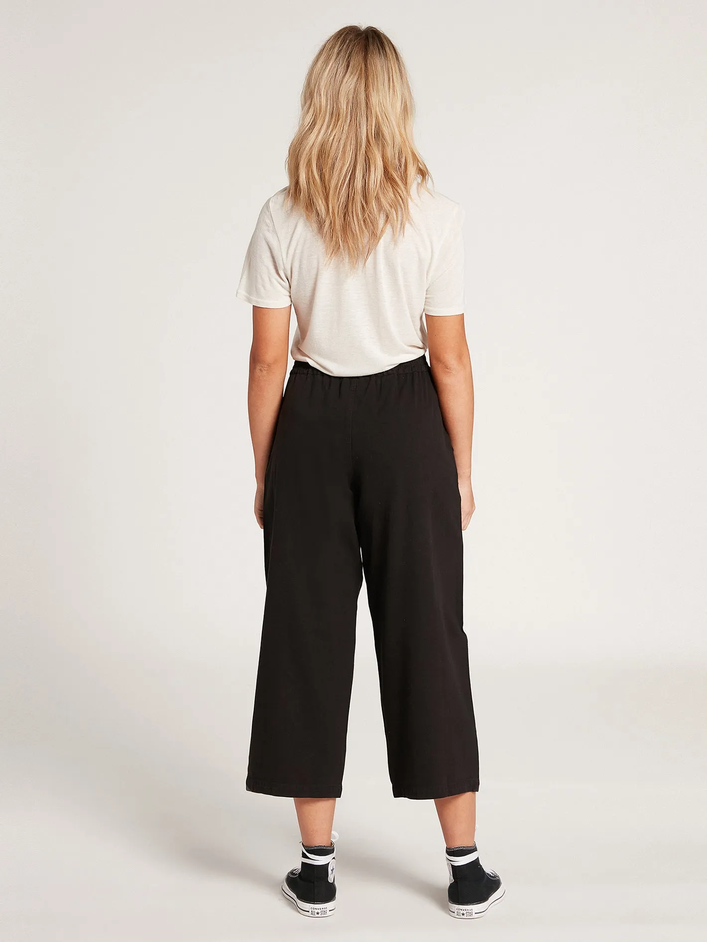 Struttin Stone Cropped Chino Pant - Black