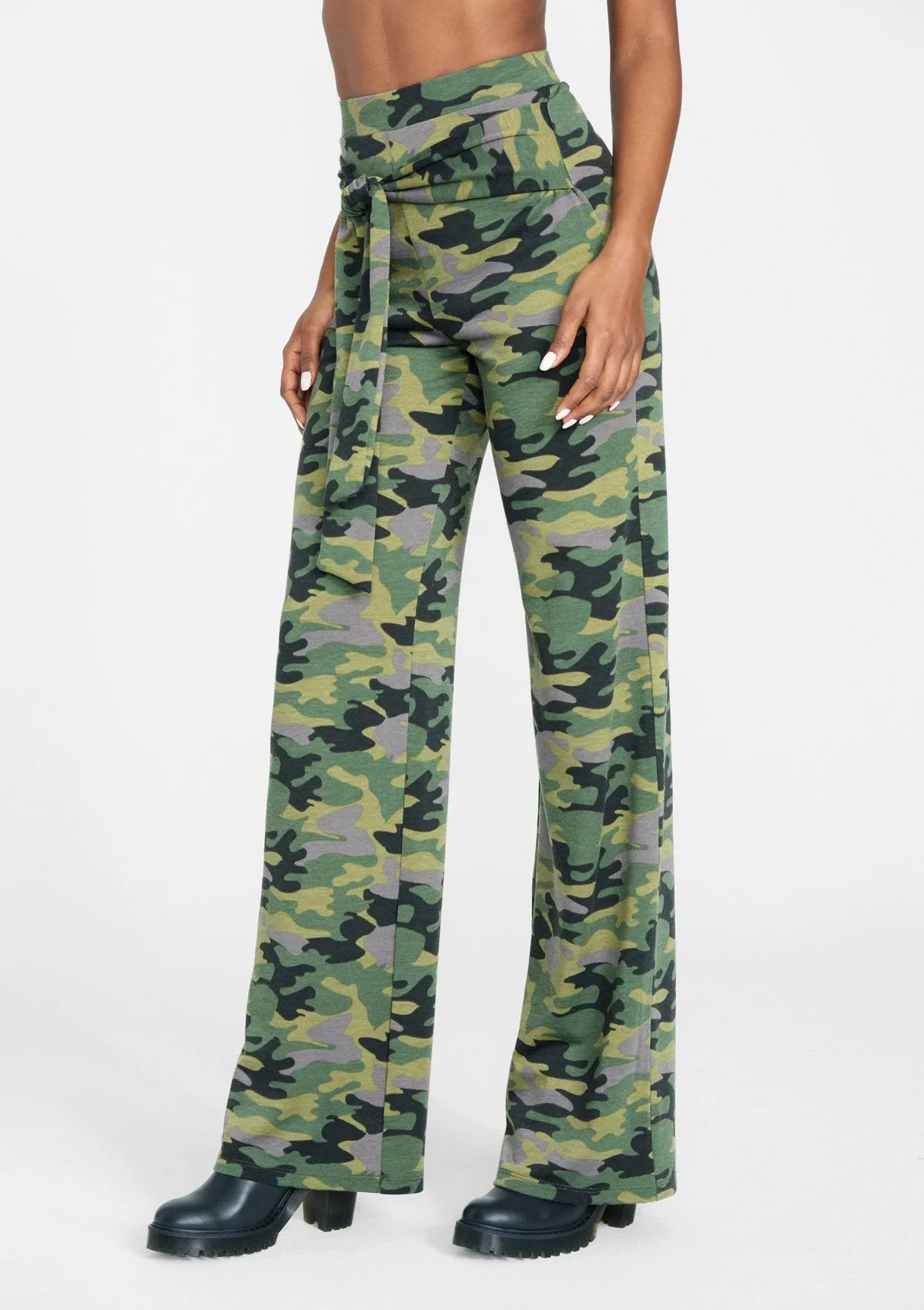 Tall Sash Tie Wide Leg Pant