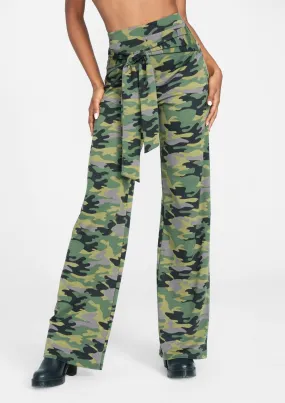 Tall Sash Tie Wide Leg Pant