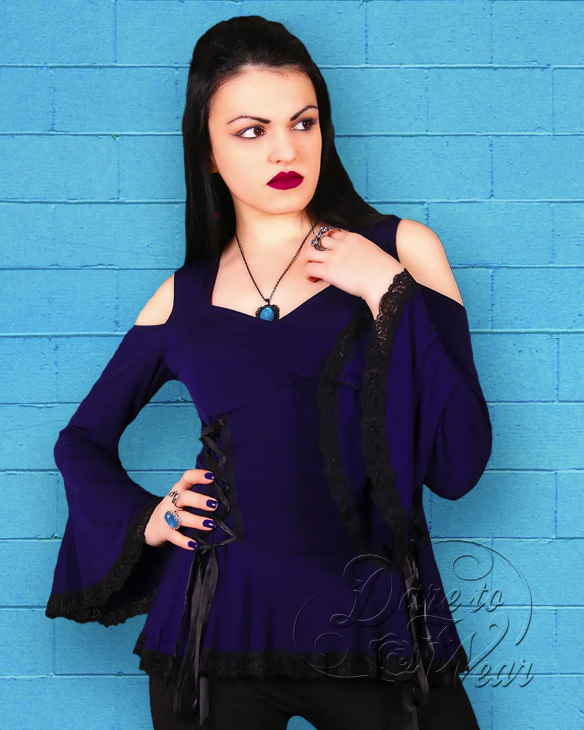 Temptation Top in Plum