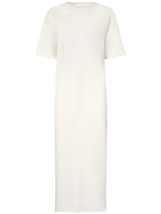 The Row   Gitu short sleeved jersey long dress 