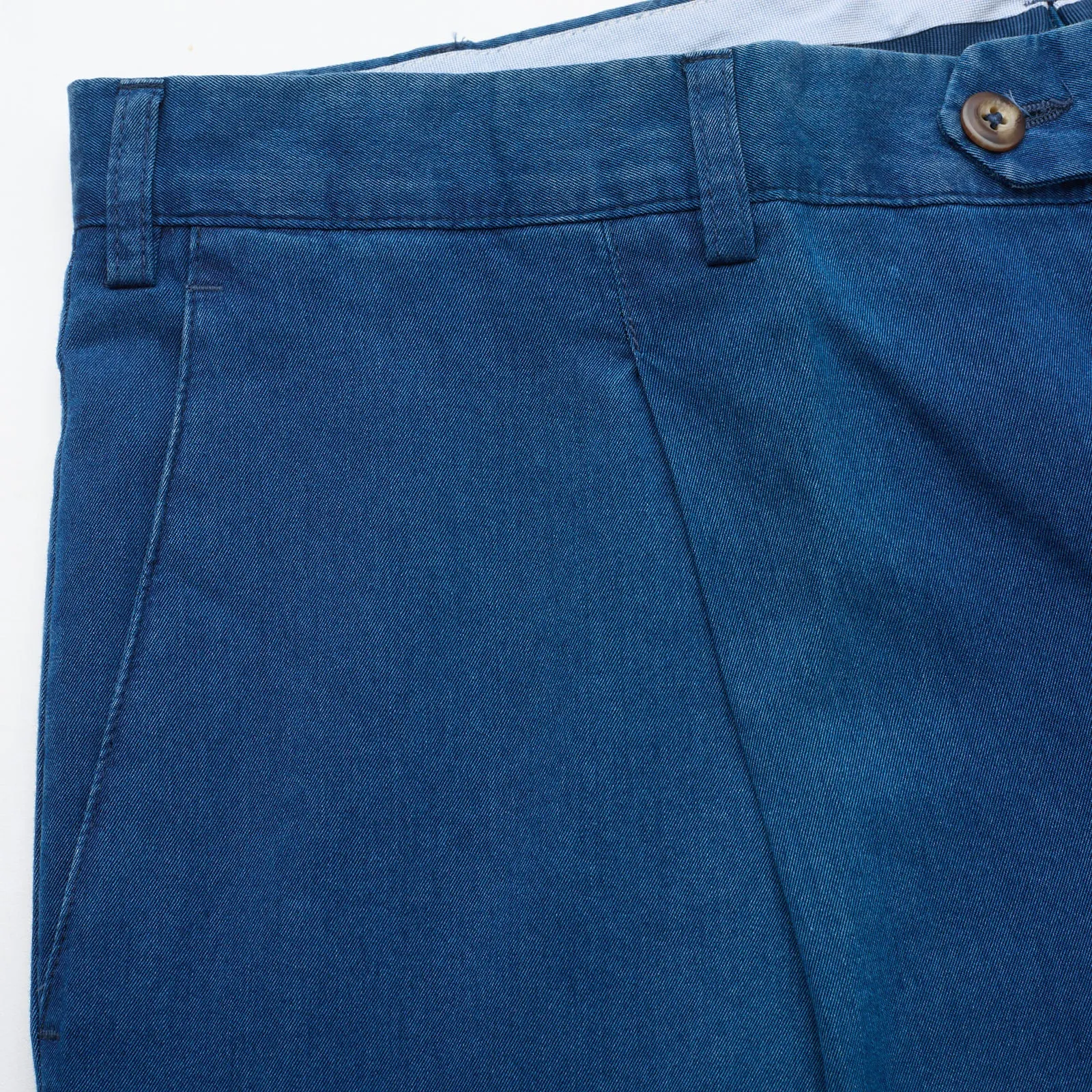 VANNUCCI MILANO Blue Chino Denim Pants EU 52 NEW US 36