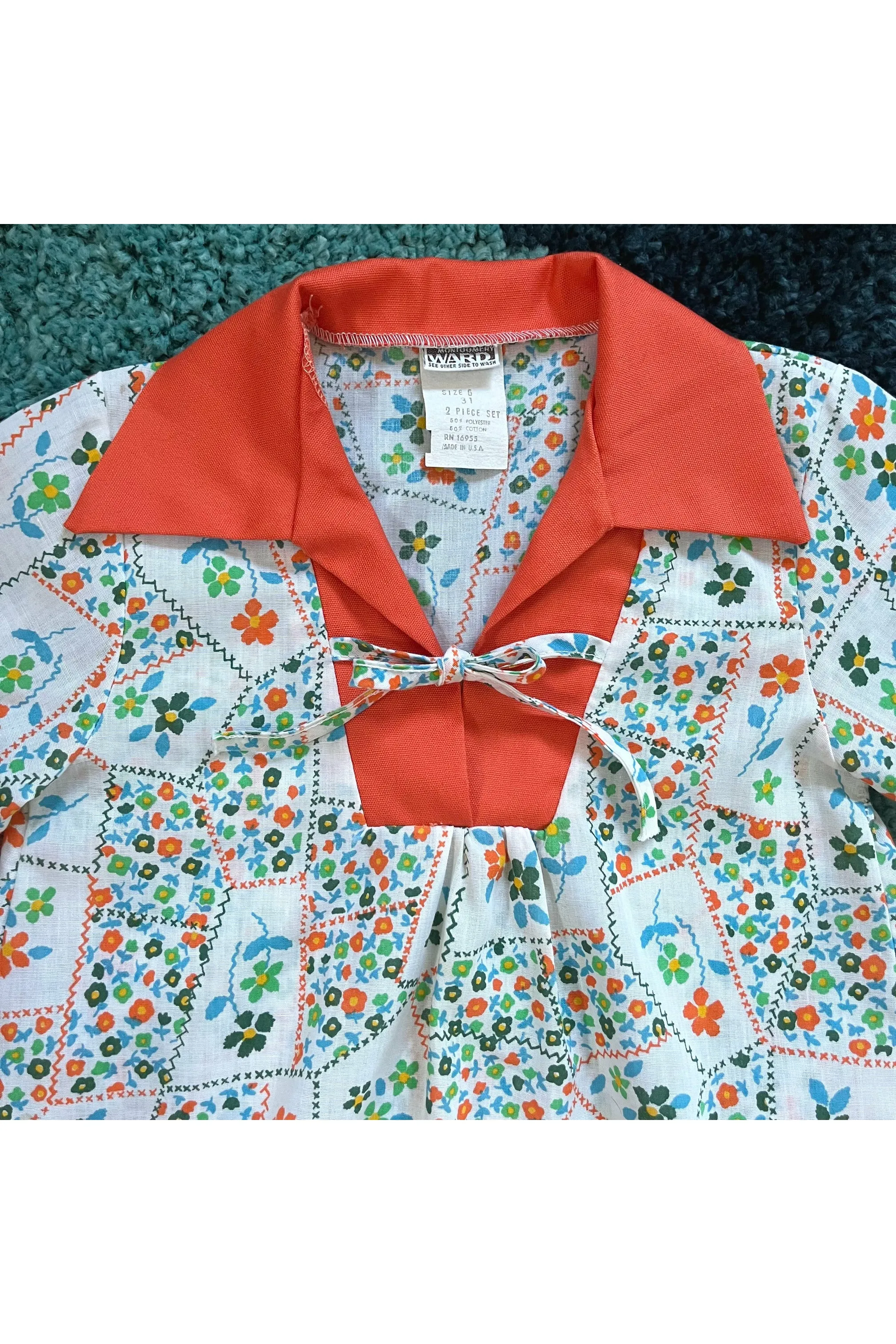 Vintage 70’s Sears Two Piece Set - Size 6