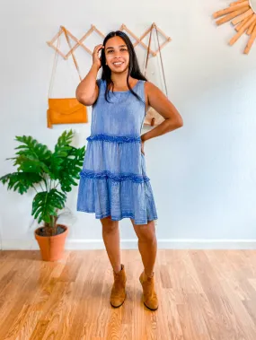 Washed Denim Dress